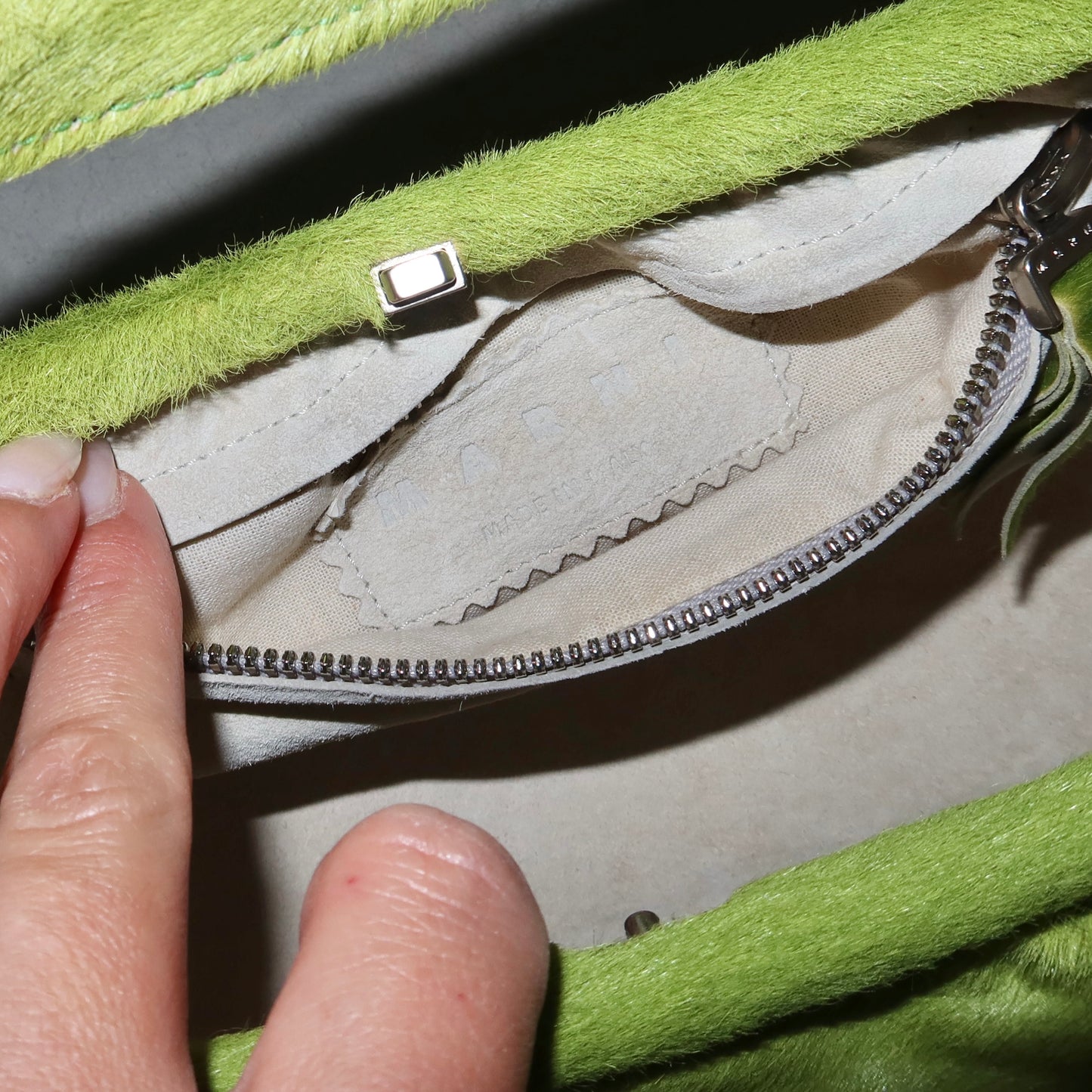 Marni Green Cowhide Bag