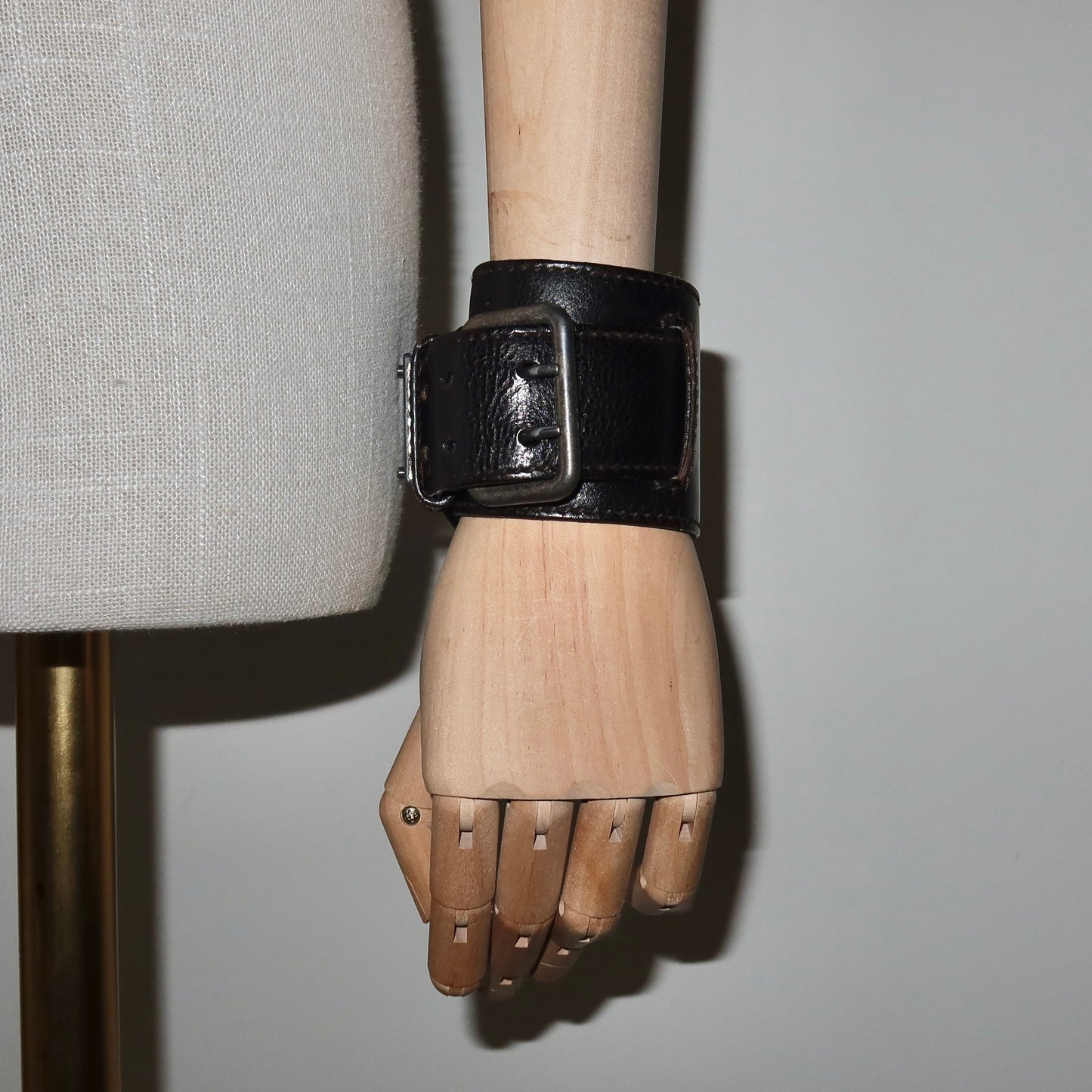 YSL by Tom Ford Brown Leather Cuff