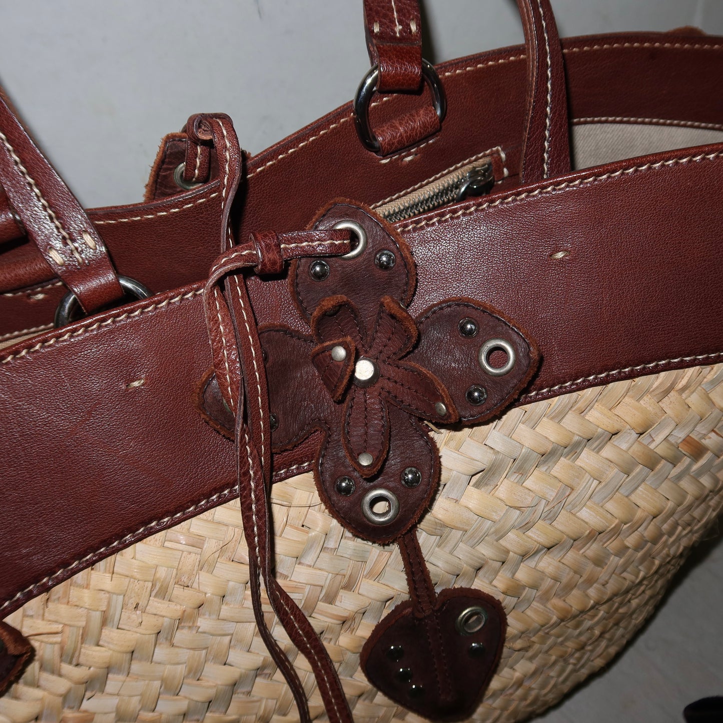 Miu Miu Woven Basket Bag