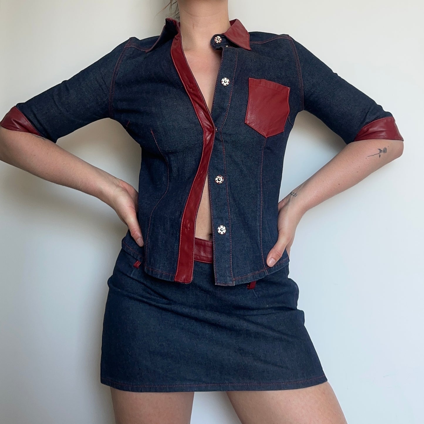 D&G Denim Two Piece Set