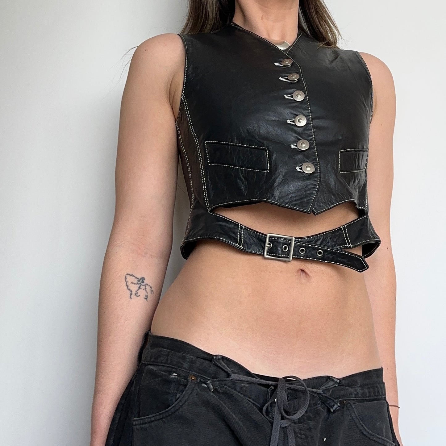 Jean Paul Gaultier Leather Waistcoat