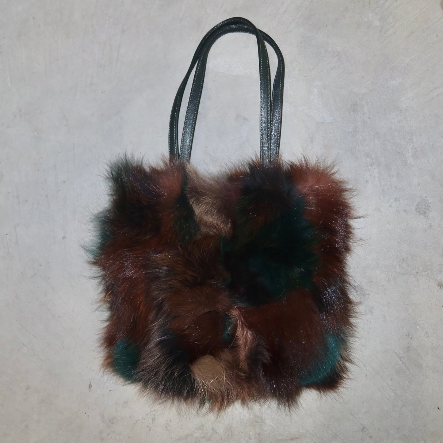 Paolo Masi Mini Coloured Real Fur Tote