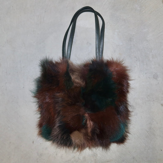 Paolo Masi Mini Coloured Real Fur Tote