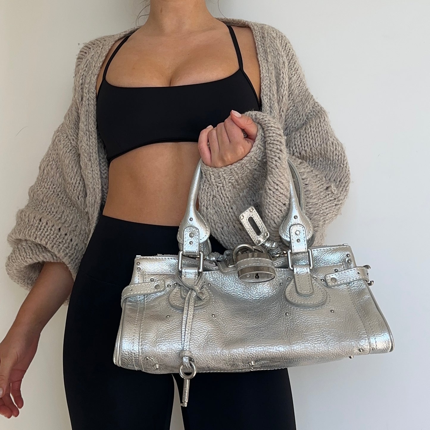 Chloé Silver Paddington Bag