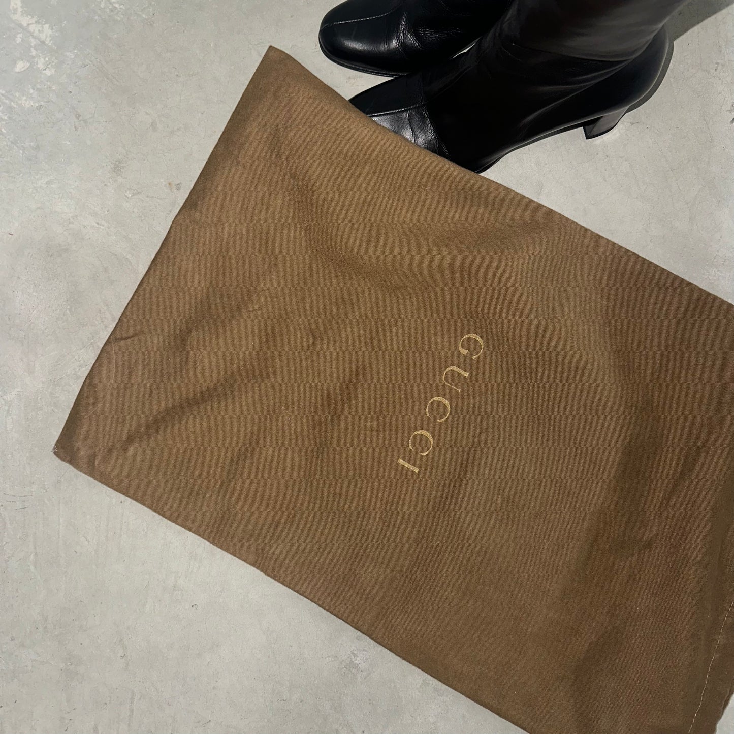 Gucci Logo Knee High Boots (36)
