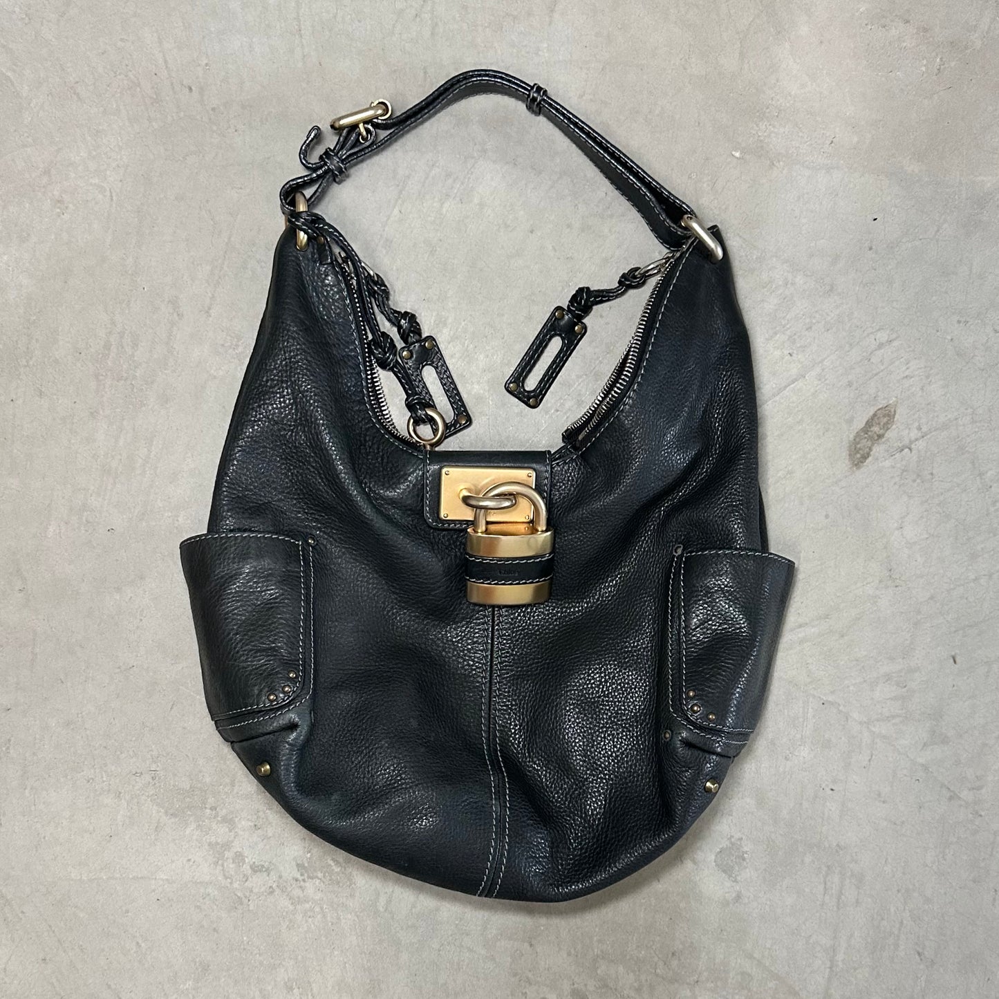 Chloé Black Crescent Paddington Bag