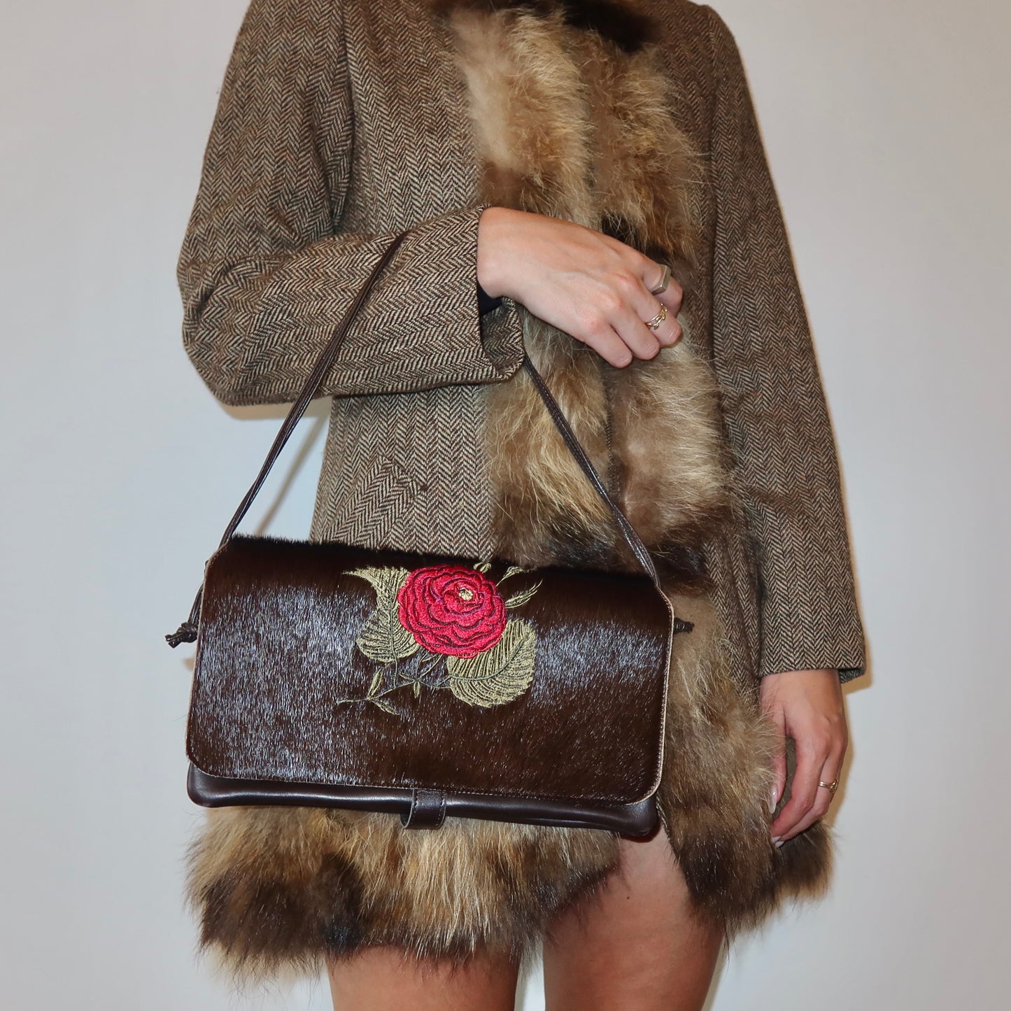 Jamin Puech Cowhide Shoulder Bag