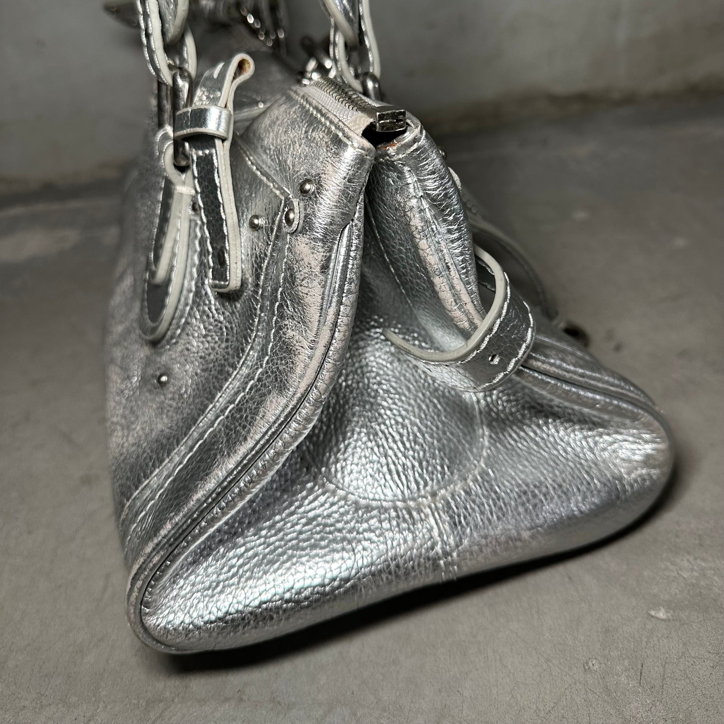 Chloé Silver Paddington Bag