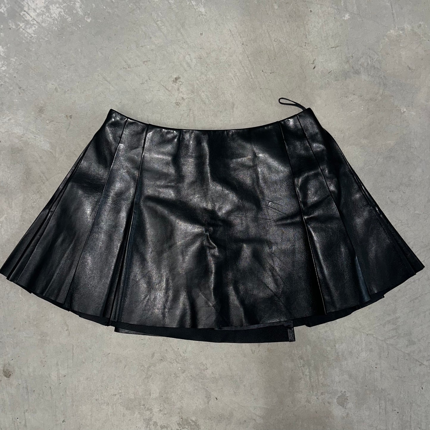 Miu Miu Leather Mini Skirt