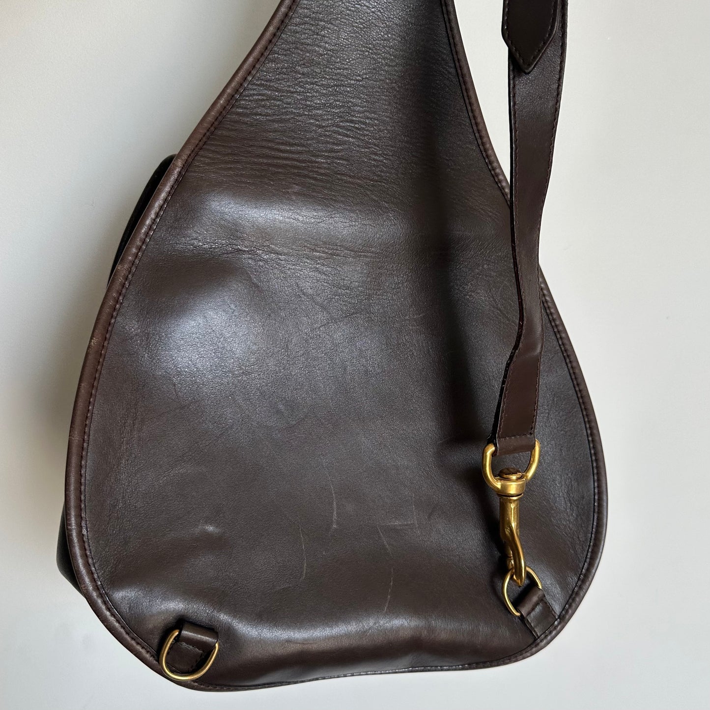 Gucci Brown Leather Horse-Bit Crossbody