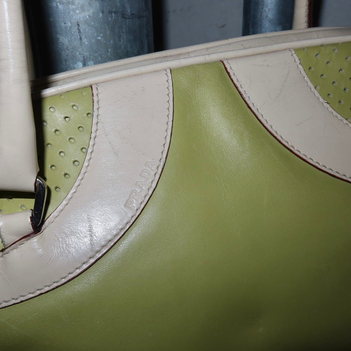 Prada Green Bowling Bag
