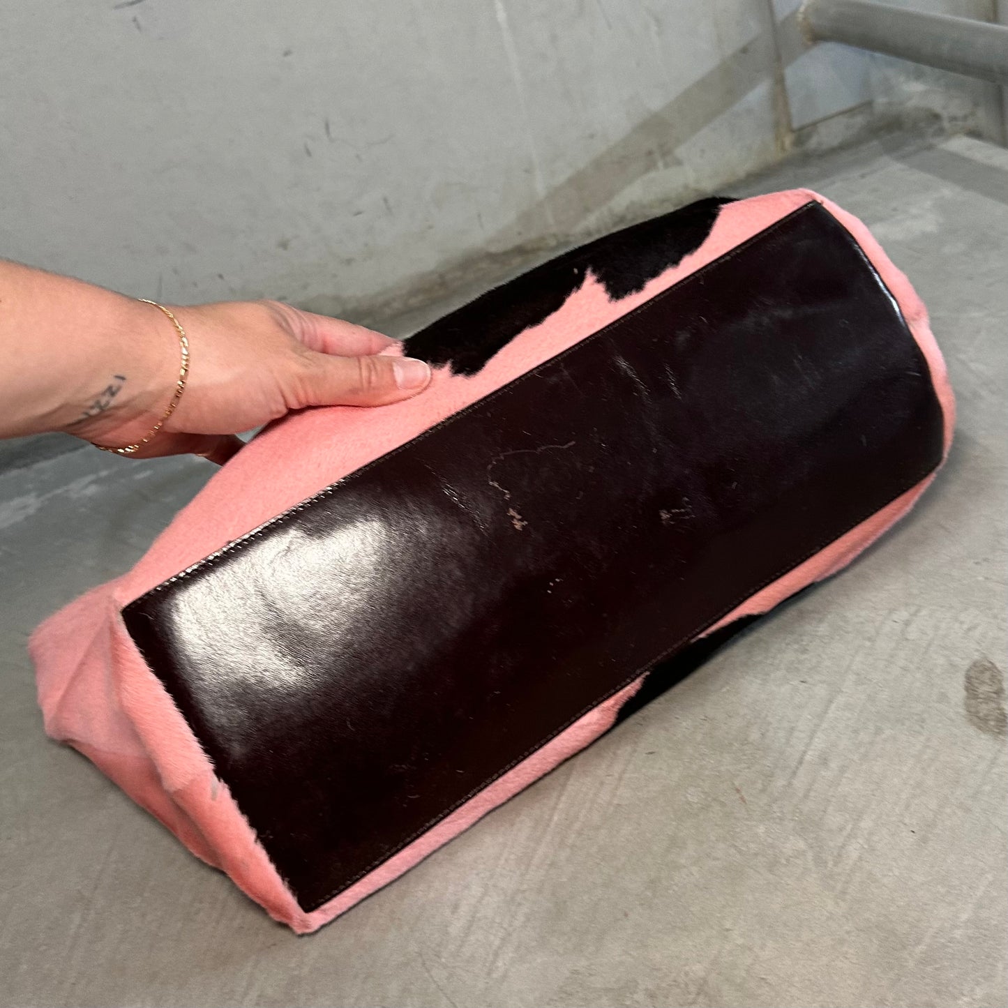 Fendi A/W 1999 Pink Cowhide Tote