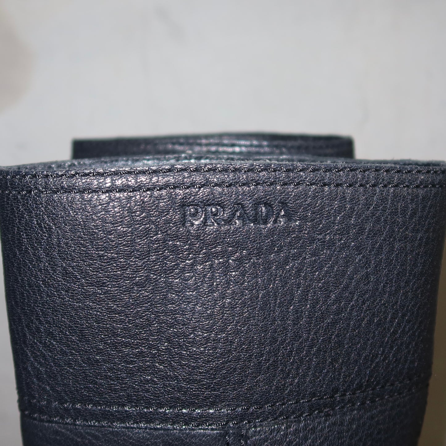 Prada Leather Lug Sole Boots (37.5)