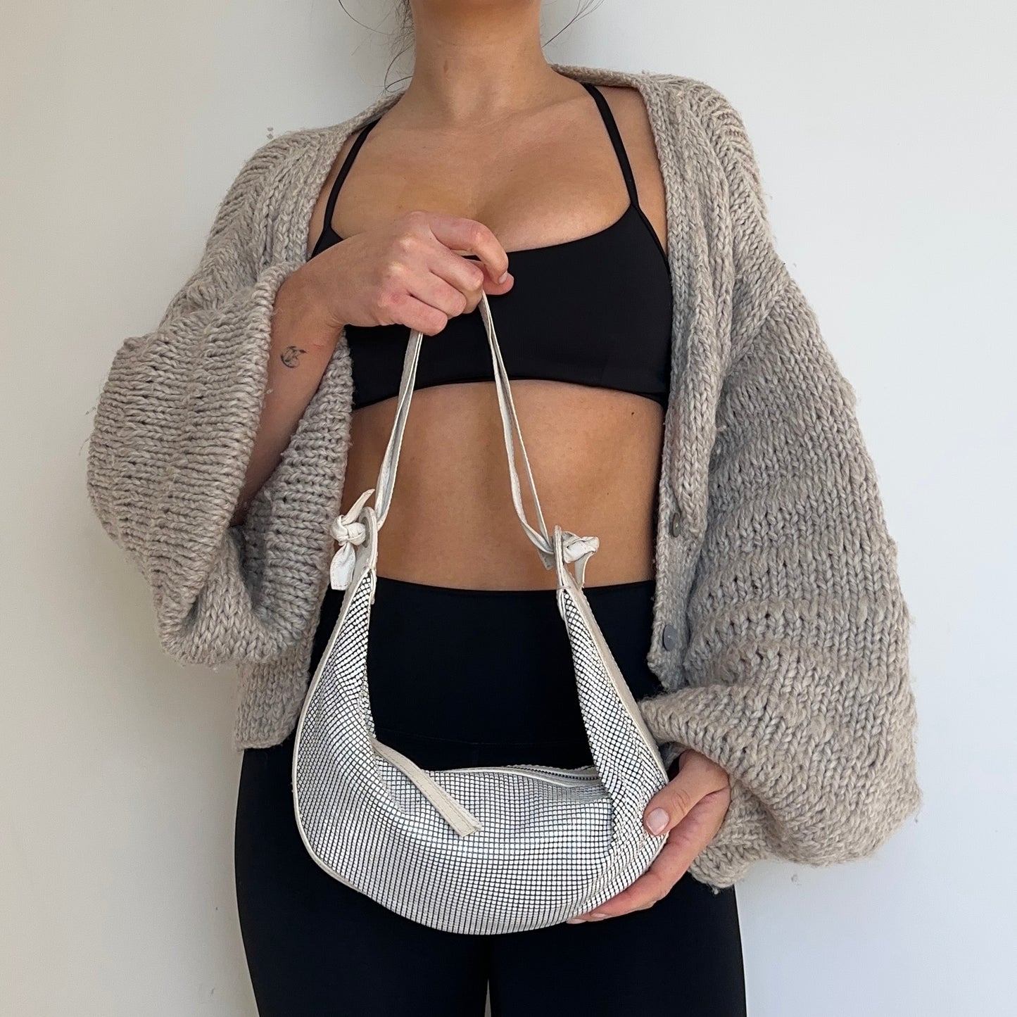 Chloé White Glomesh Bag