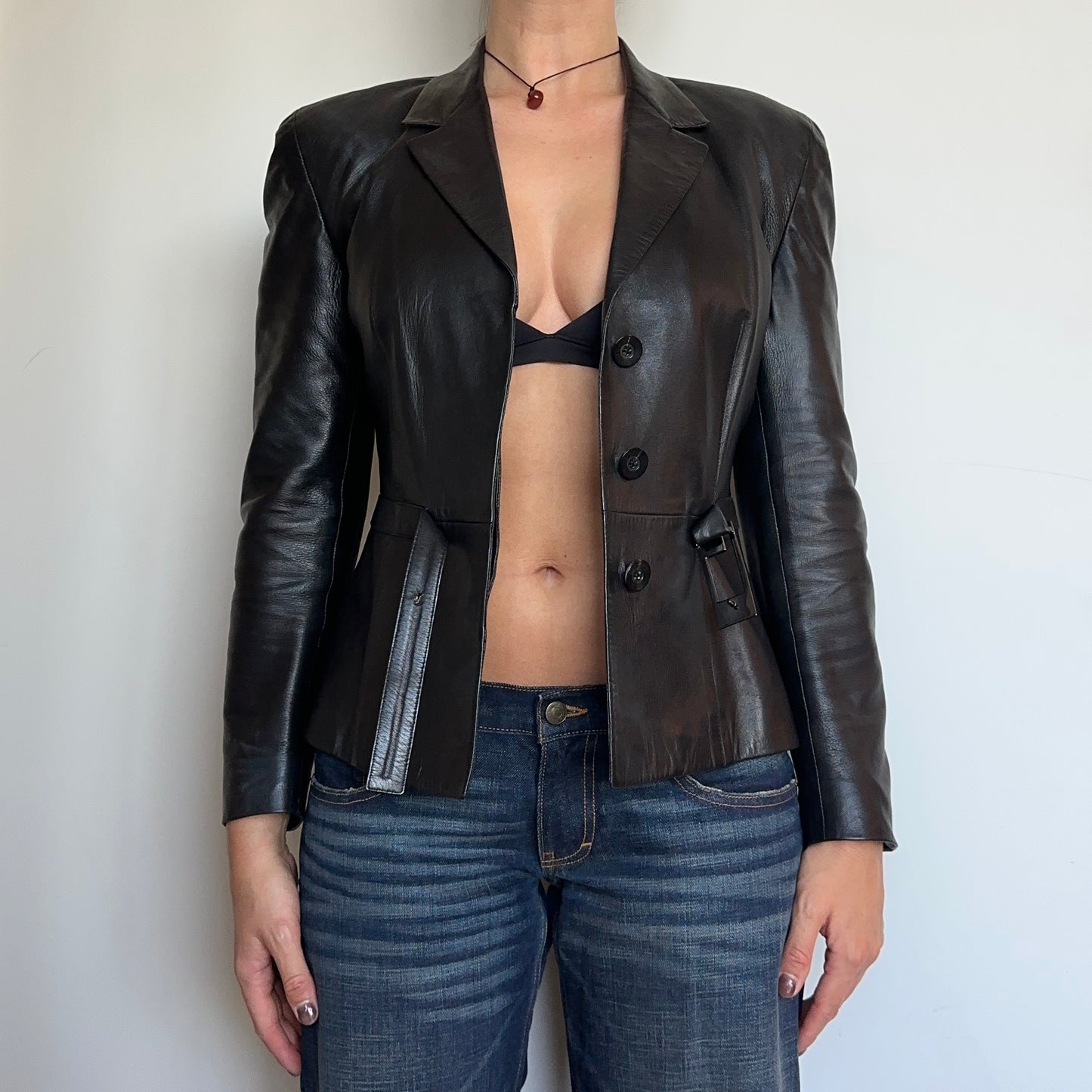 Gucci by Tom Ford AW1998 Leather Blazer