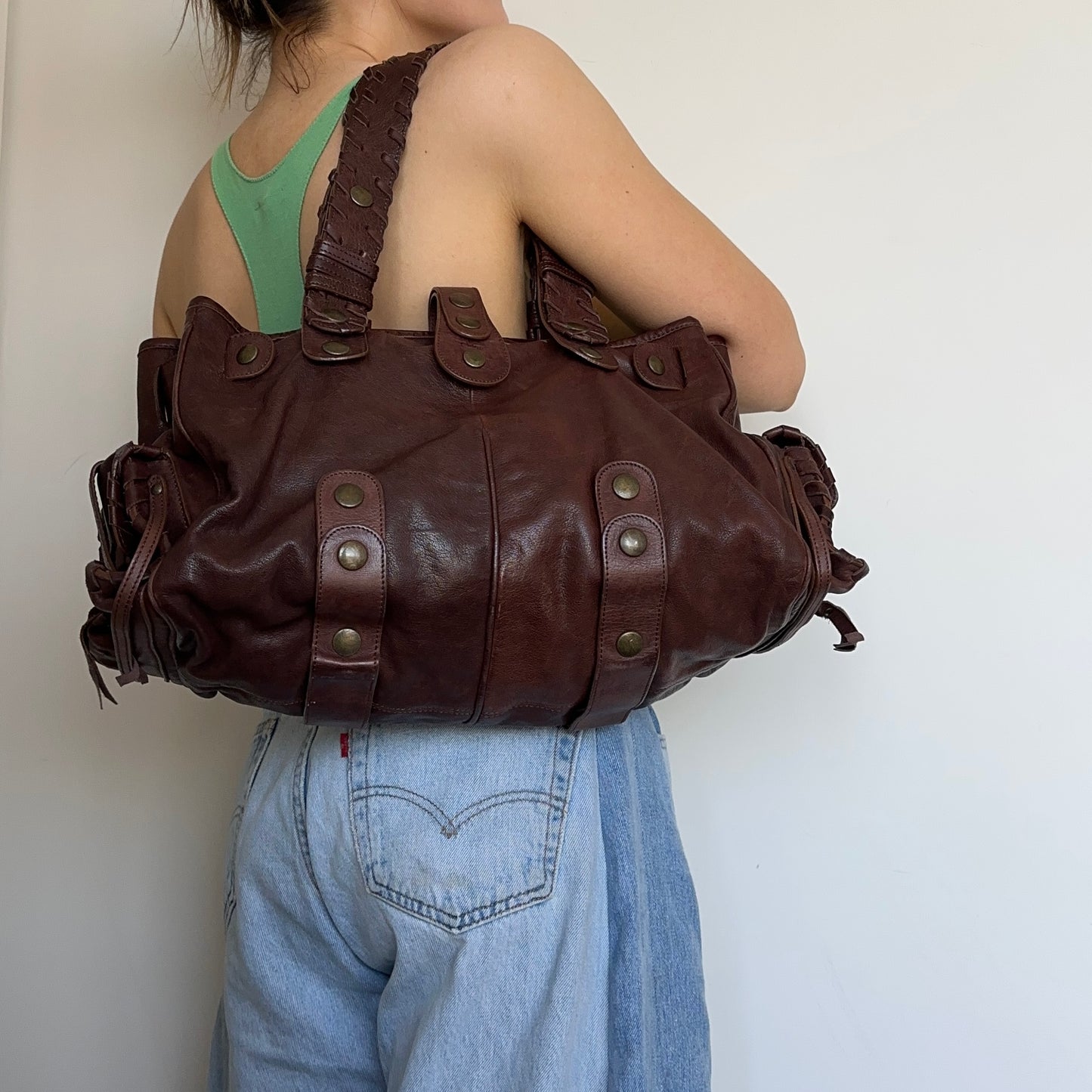 Chloé Large Brown Leather Silverado Bag