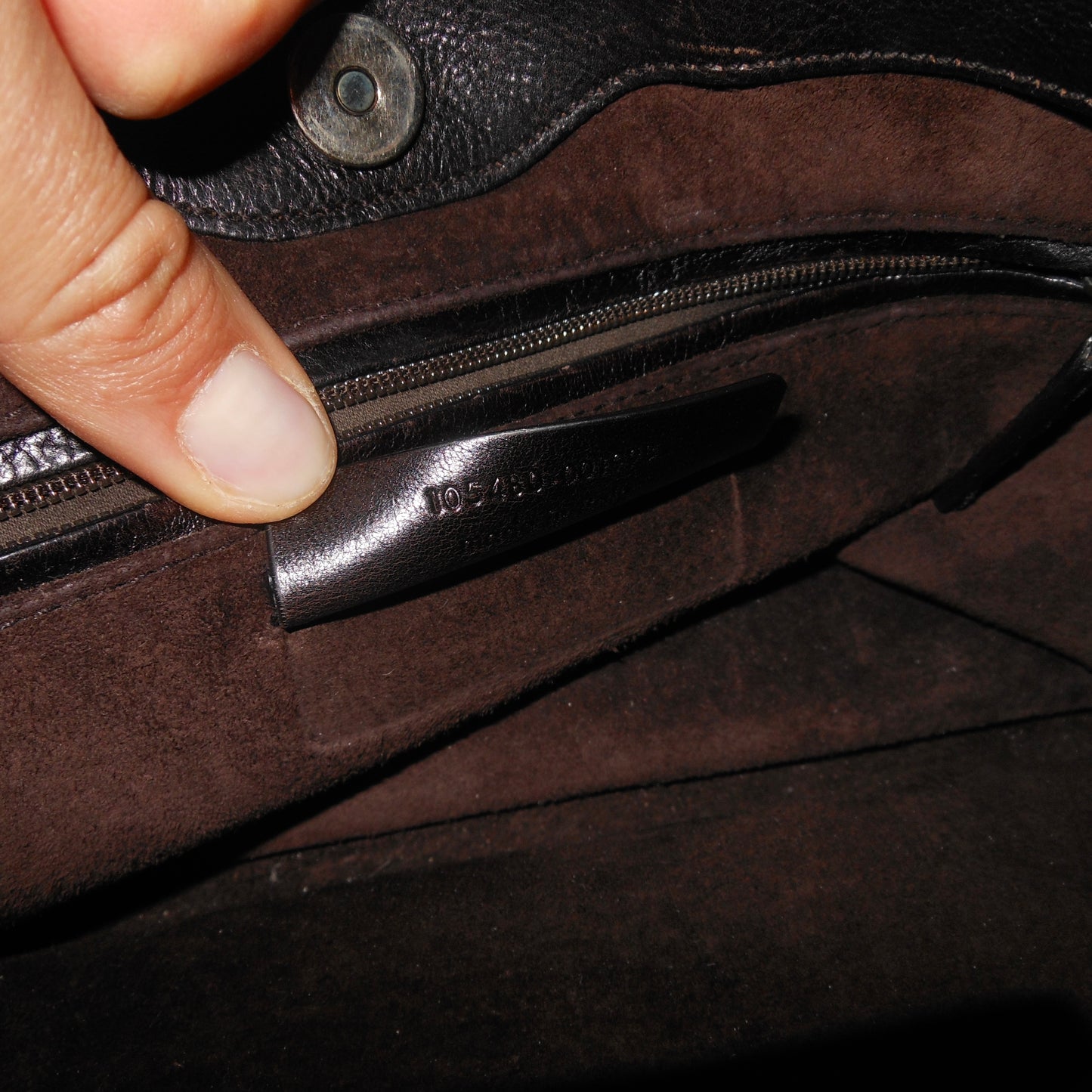 YSL Brown Leather Rectangular Mombasa
