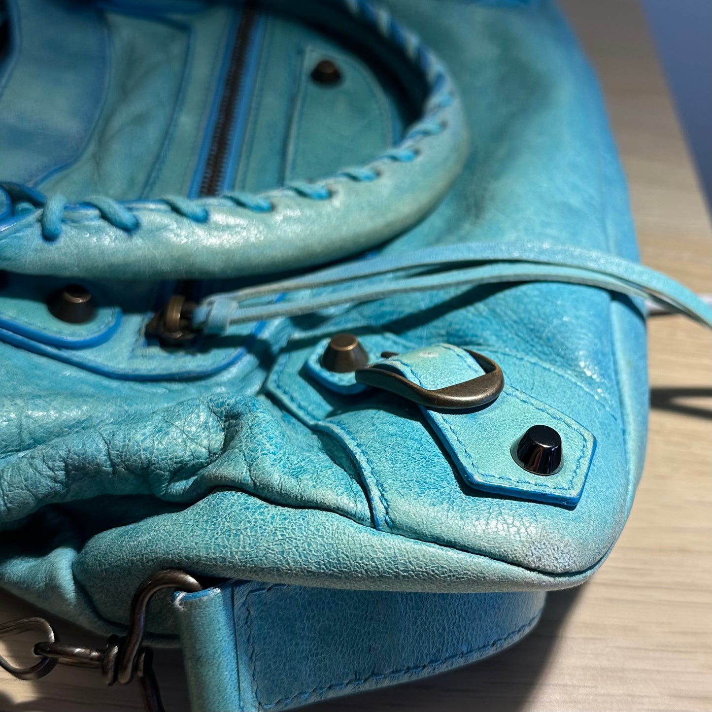 Balenciaga Aqua Blue 'The First' Bag