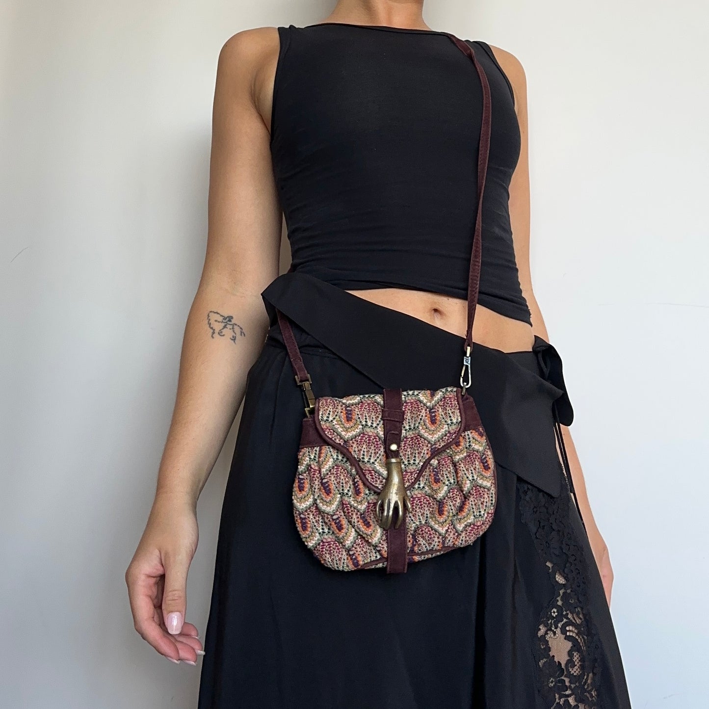 Missoni Mini Crossbody with Hand Detail