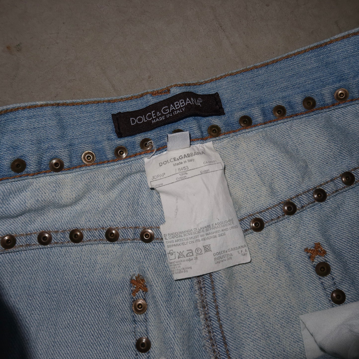 Dolce & Gabbana SS2005 Honolulu Embroidered Jeans