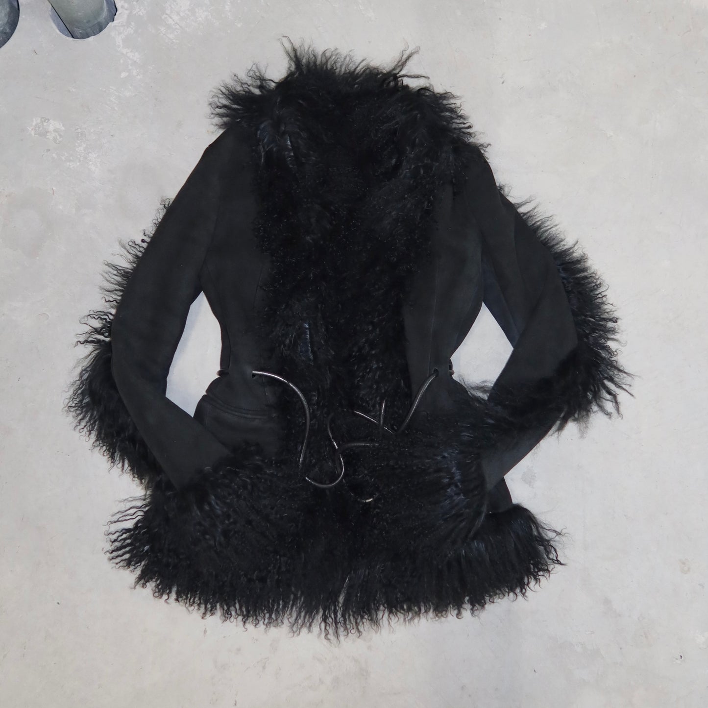 Gucci AW1999 Mongolian Fur and Suede Coat
