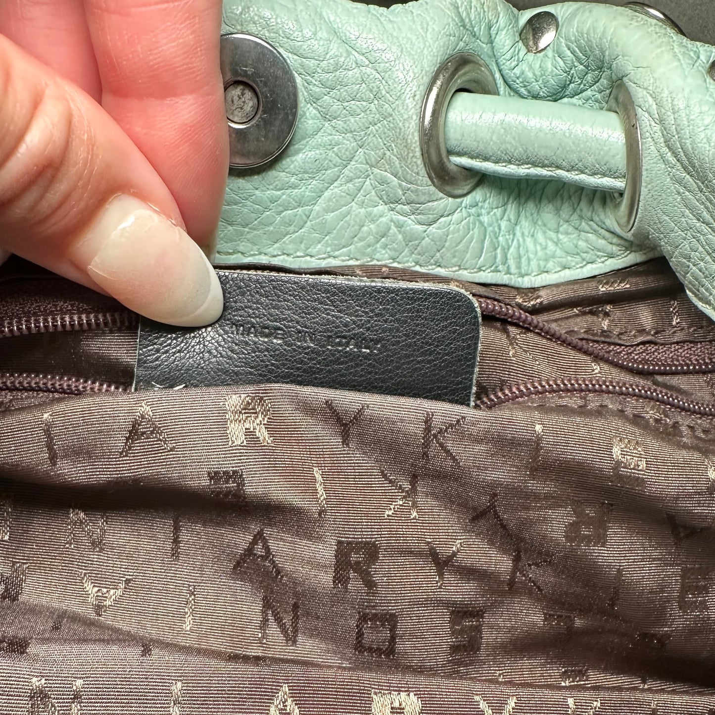 Sonia Rykiel Mint Domino Bag