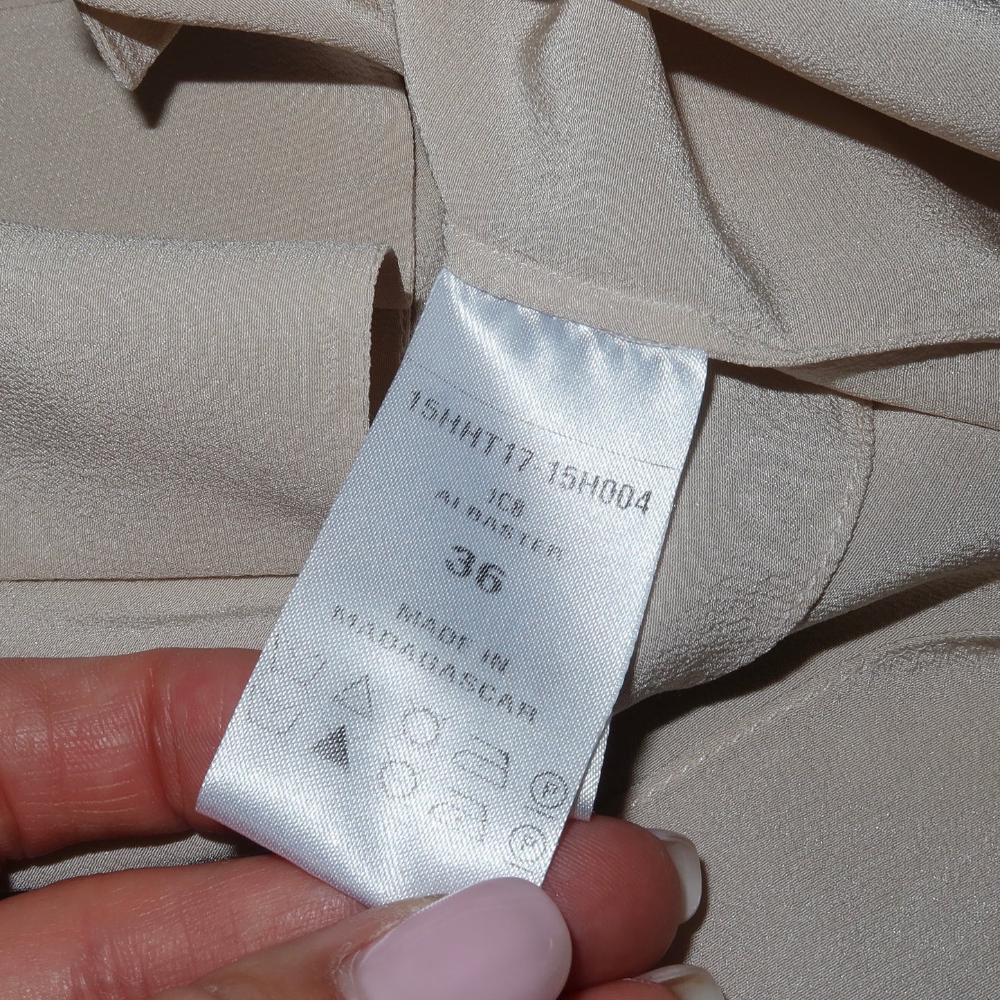 Chloé AW2015 Silk Micro Button Shirt