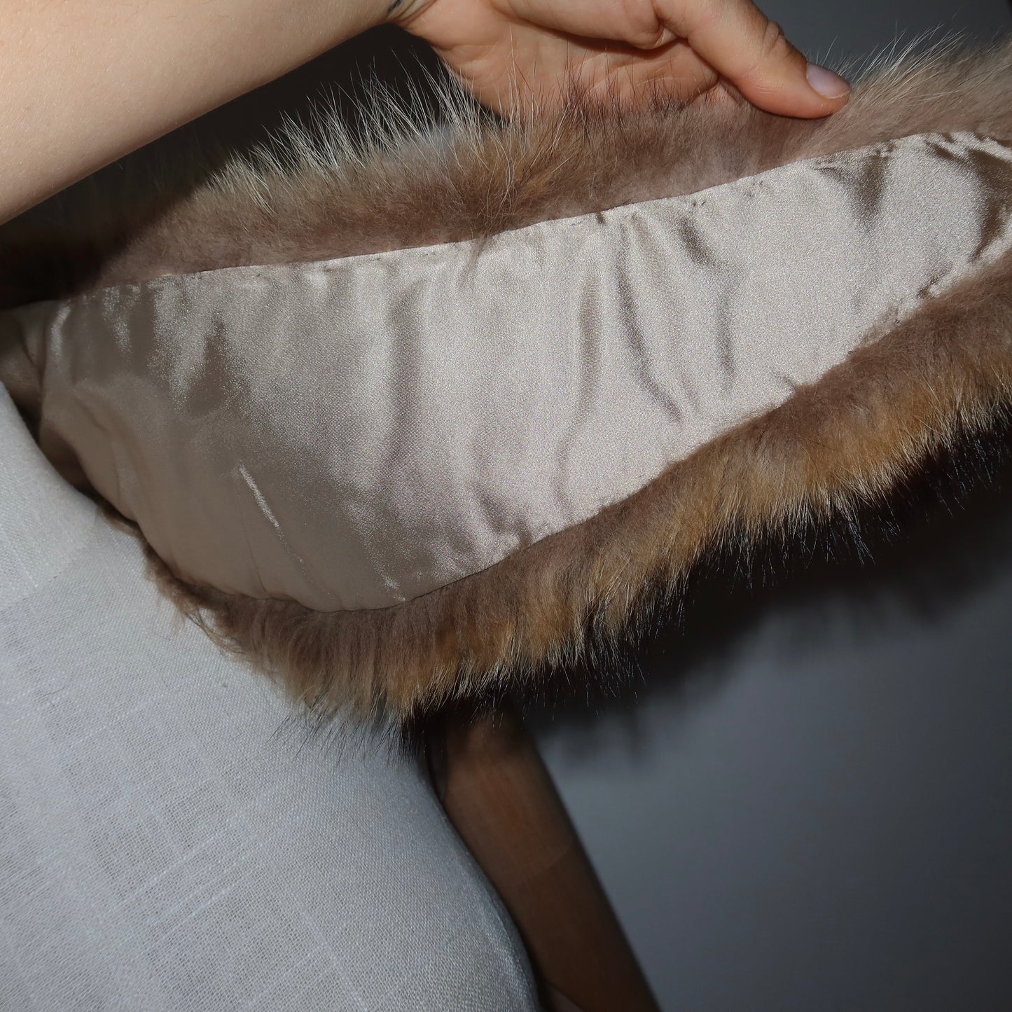 Vintage Brown Fox Fur Collar