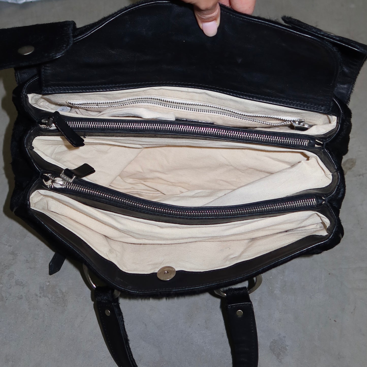 Marni Large Black Cowhide Tote