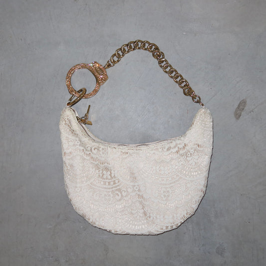 Cuffz Rare Lace Barfly Bag with Gold Swarovski Cuff