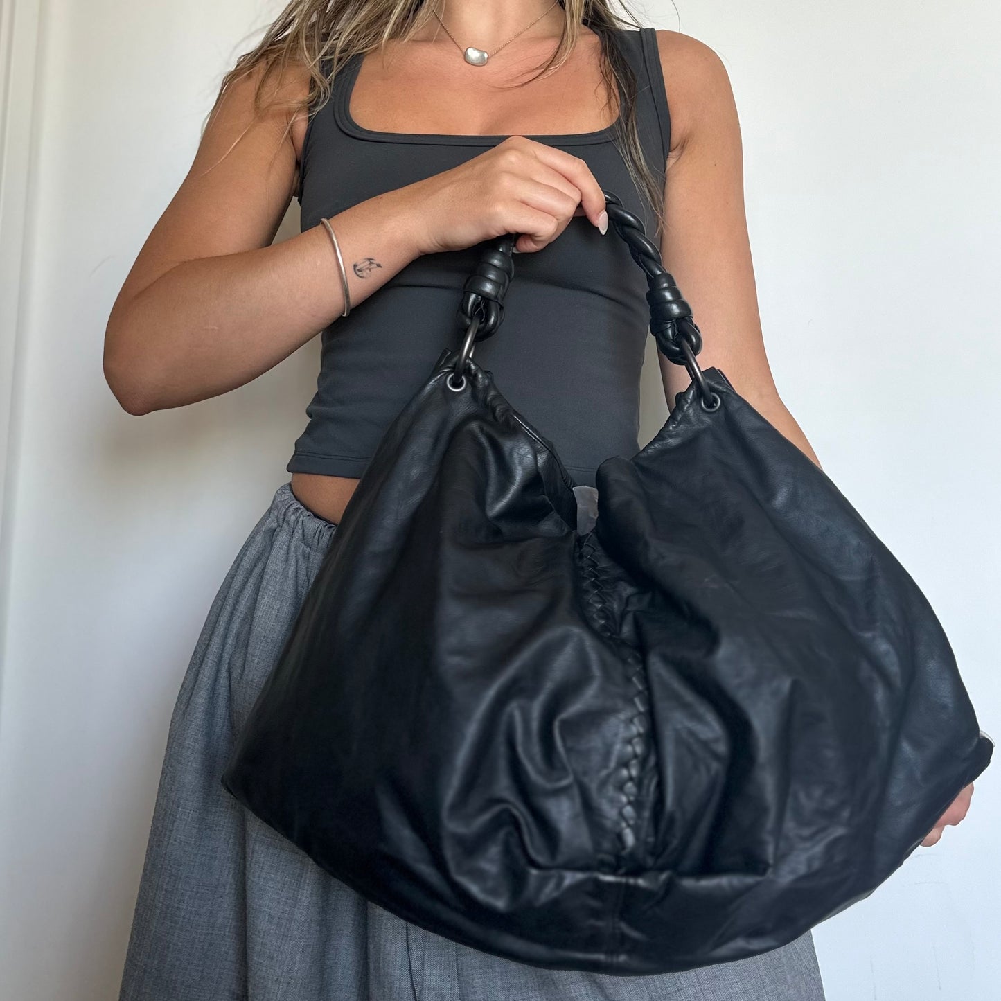 Bottega Veneta Large Aquilone Fortune Cookie Hobo