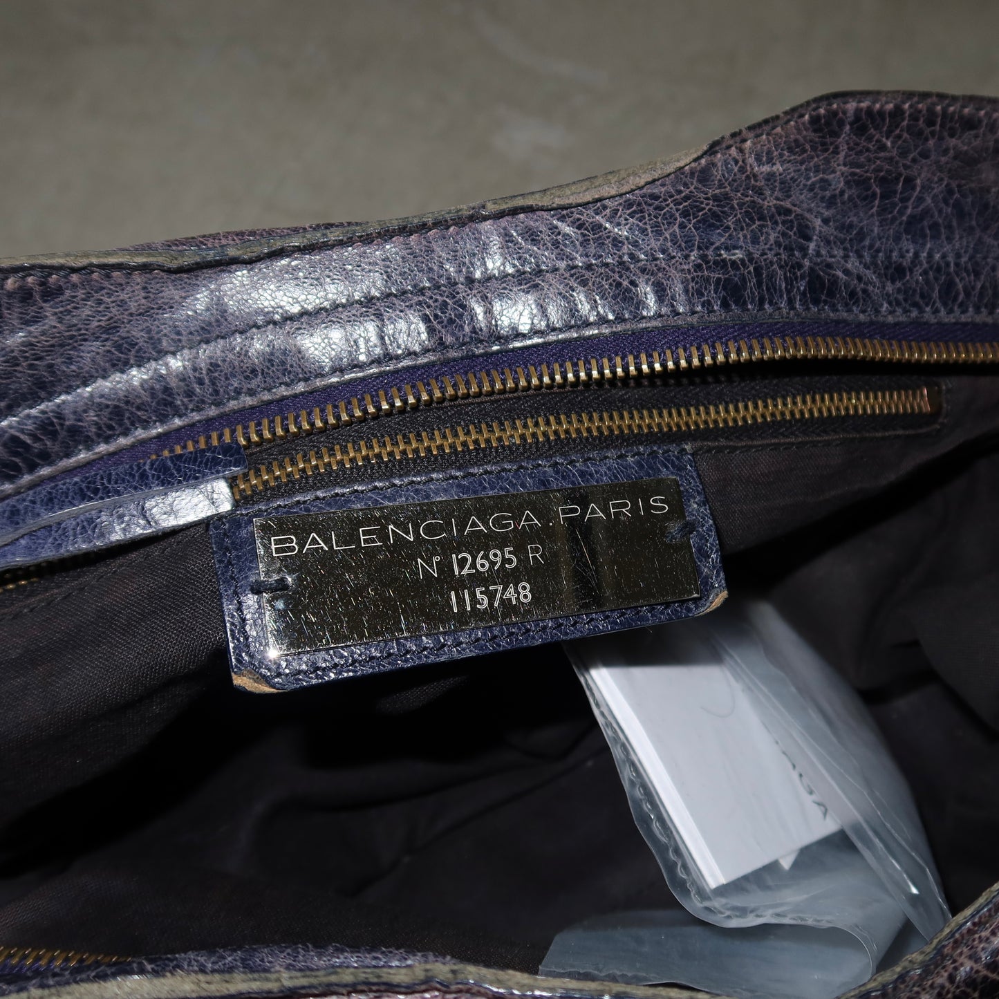 Balenciaga Dark Purple City Bag