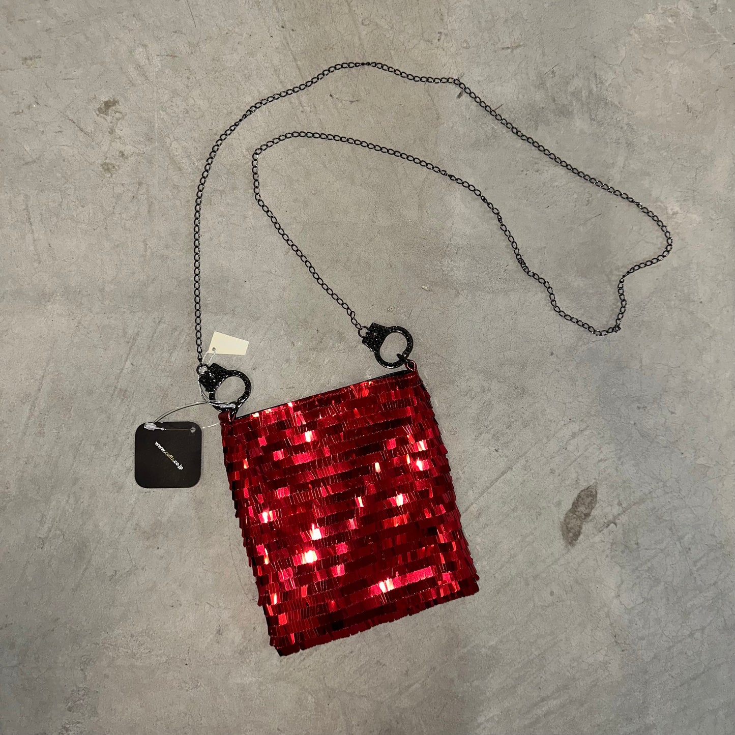 Cuffz BNWT Red Sequin Mini Crossbody Bag