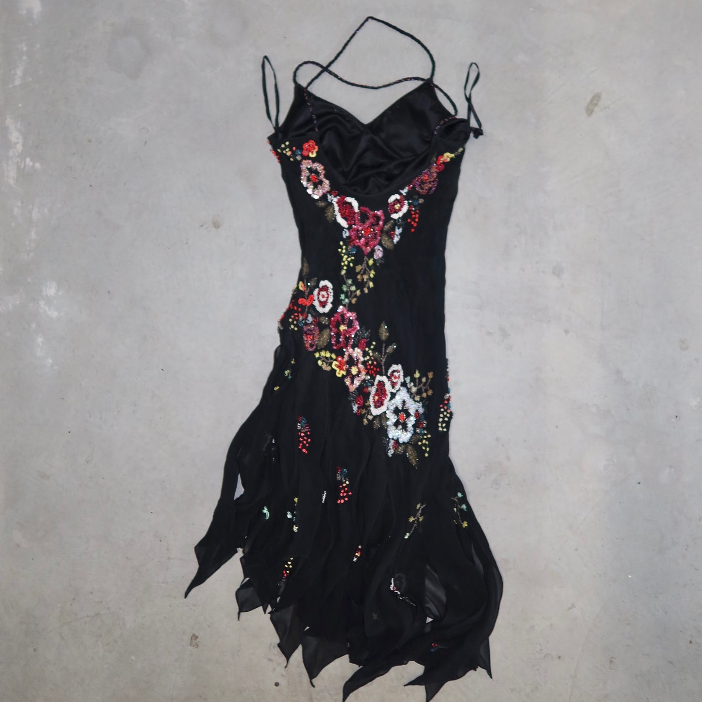 Sue Wong Embellished Floral Dress