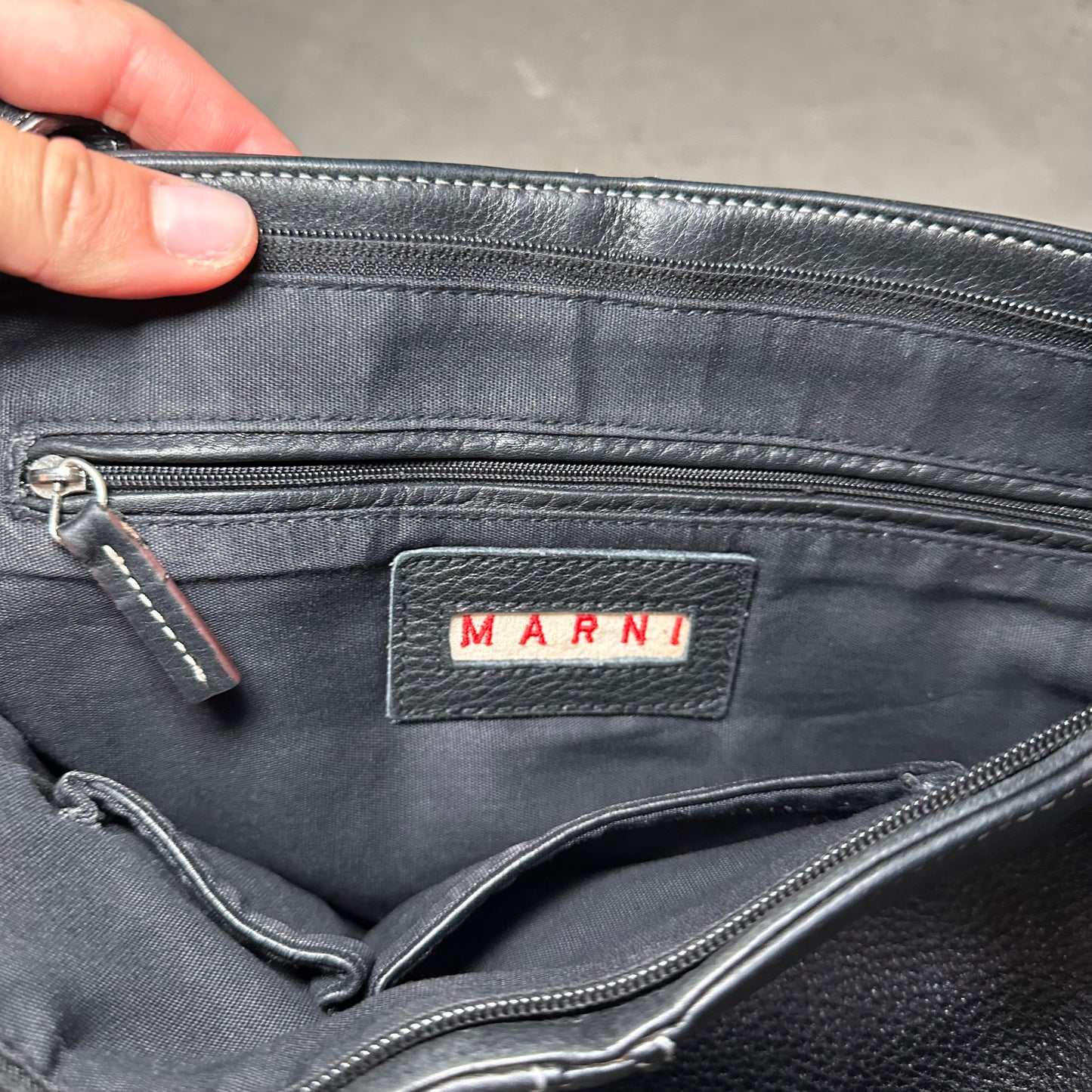 Marni Black Leather Bag