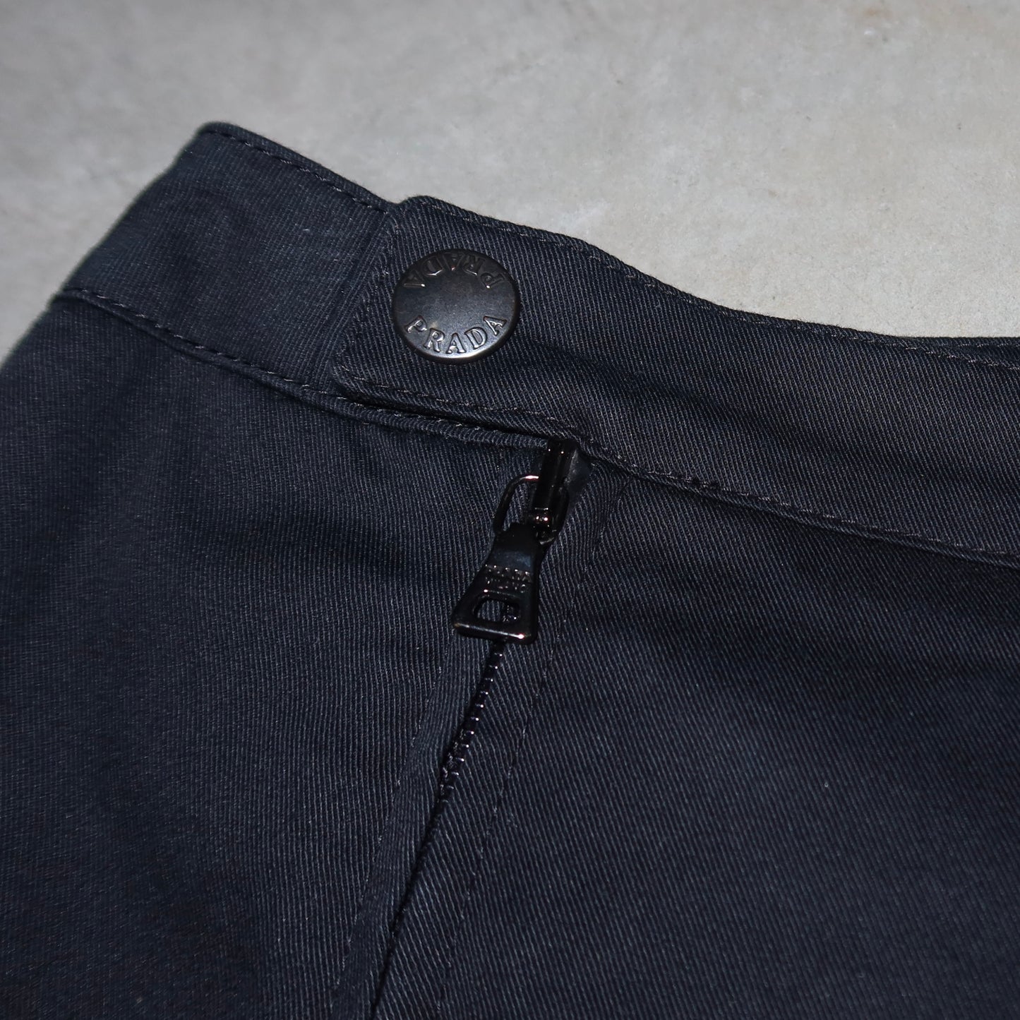 Prada Sport Navy Double Zip Skirt