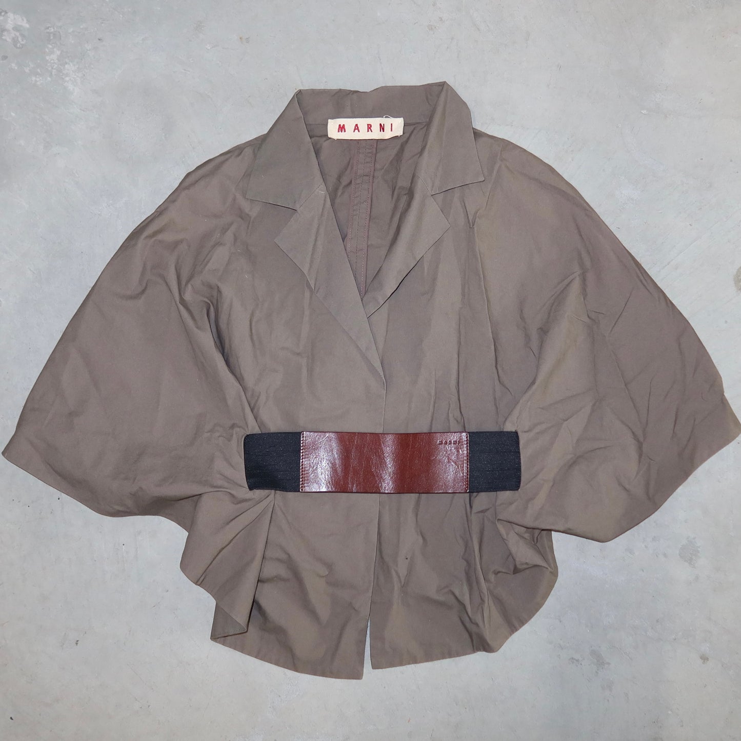 Marni Cotton Belted Cape