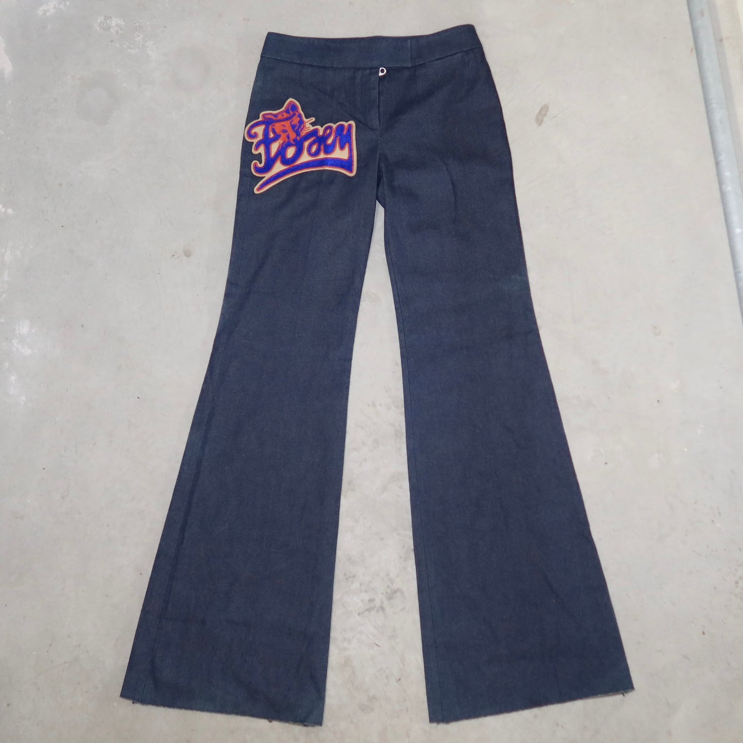 Chloé Rare AW2001 ‘Foxy’ Patch Flared Jeans