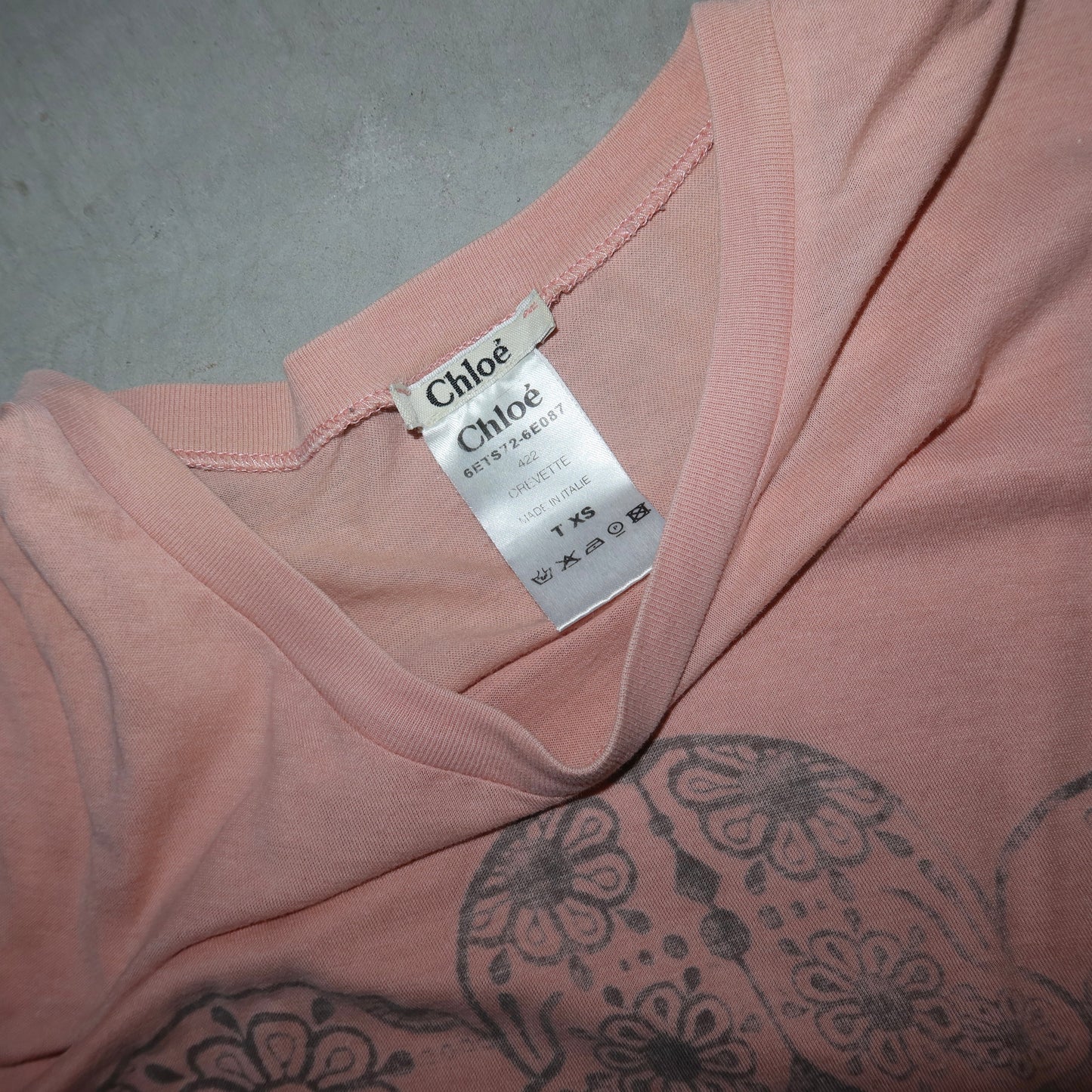 Chloé SS2006 Pink Sugar Skull Tank