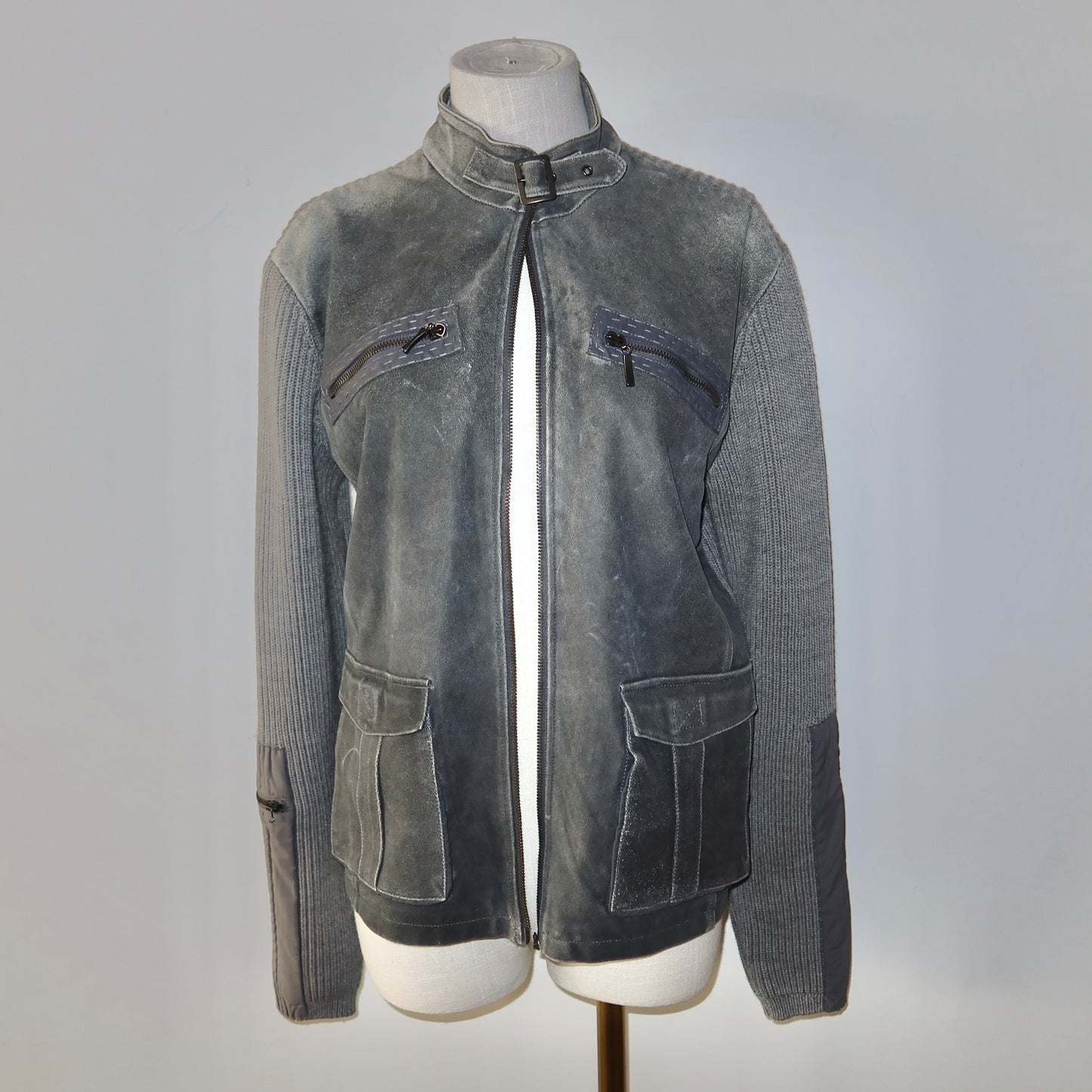 Cavalli Class Men’s Leather Jacket