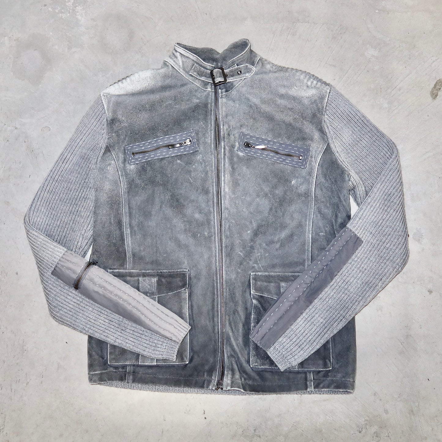 Cavalli Class Men’s Leather Jacket