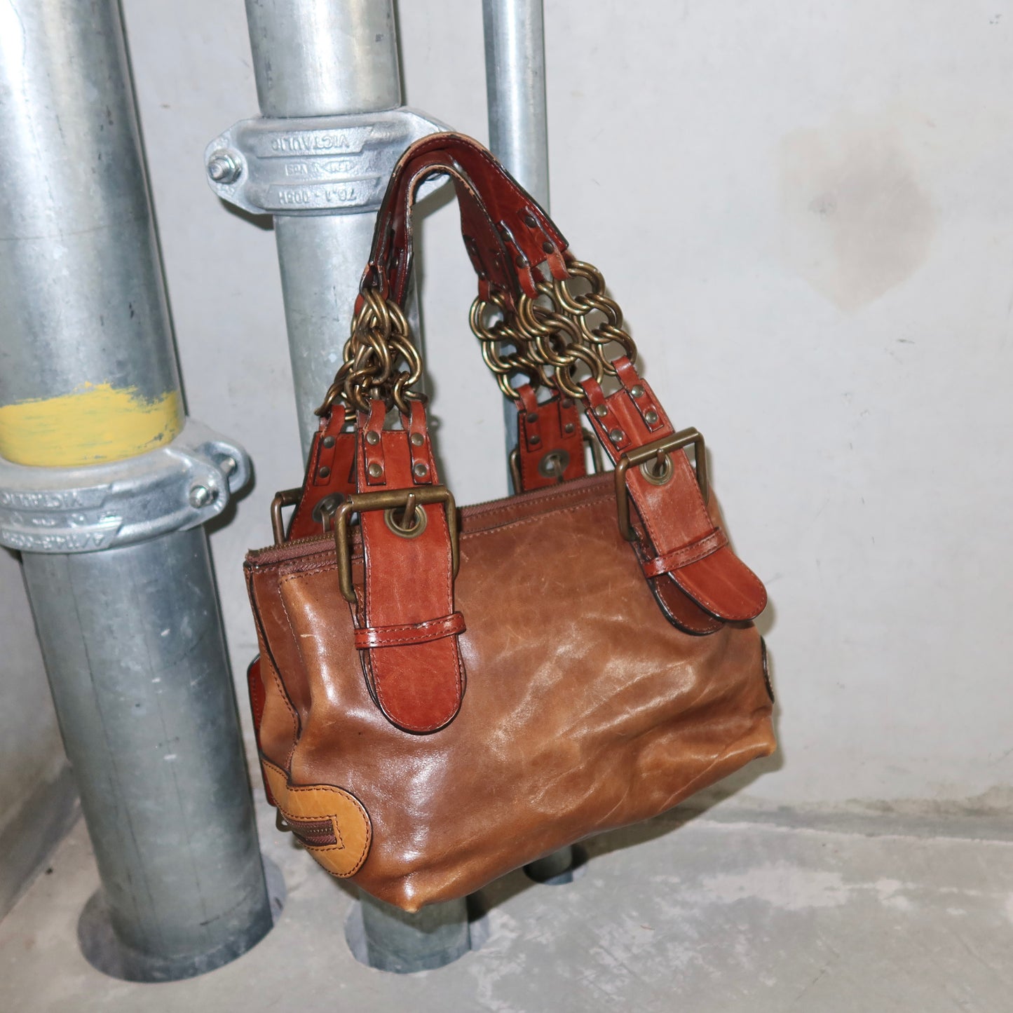 Chloé AW2003 Brown Chain Handle Camera Bag