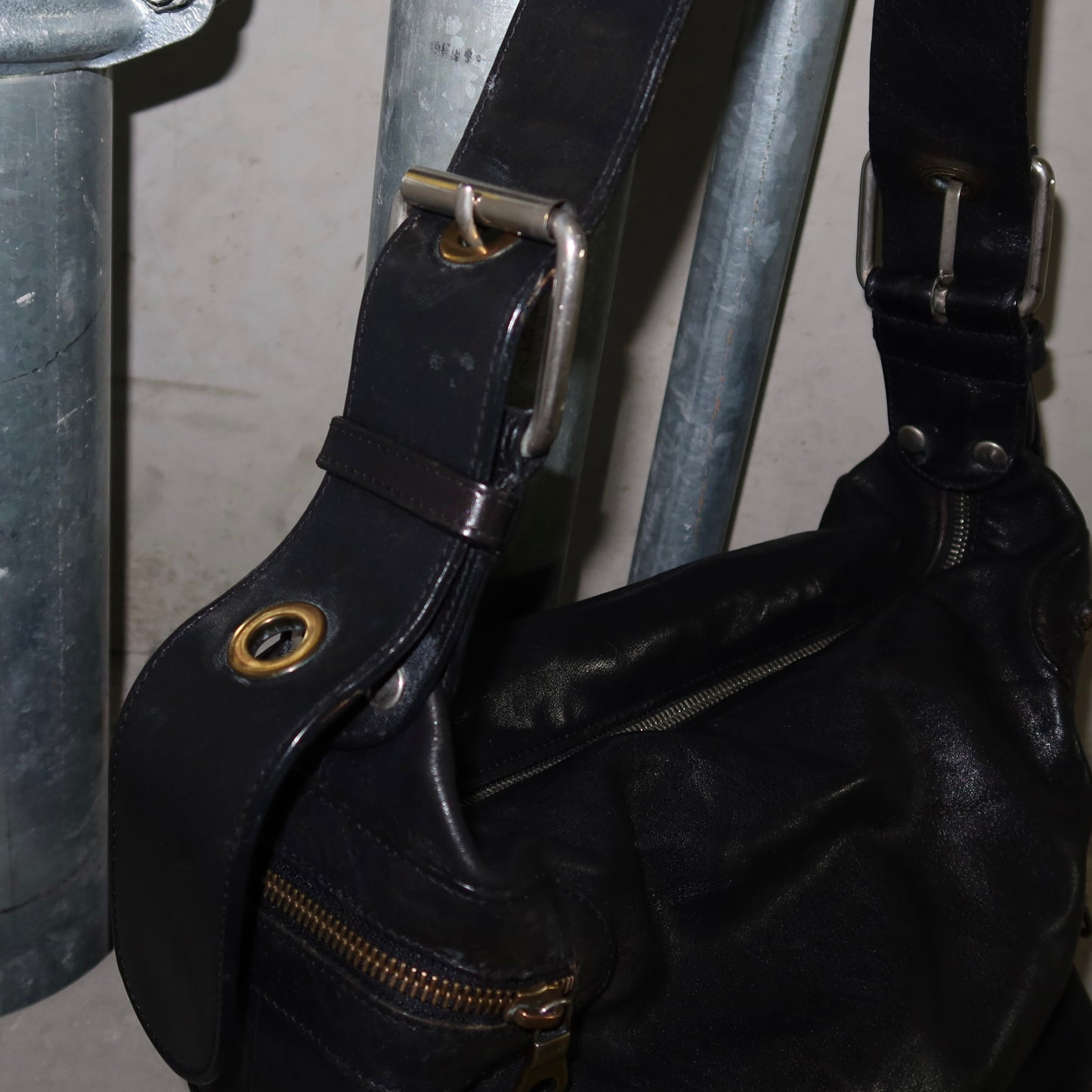 Chloé AW2003 Black Leather Camera Bag