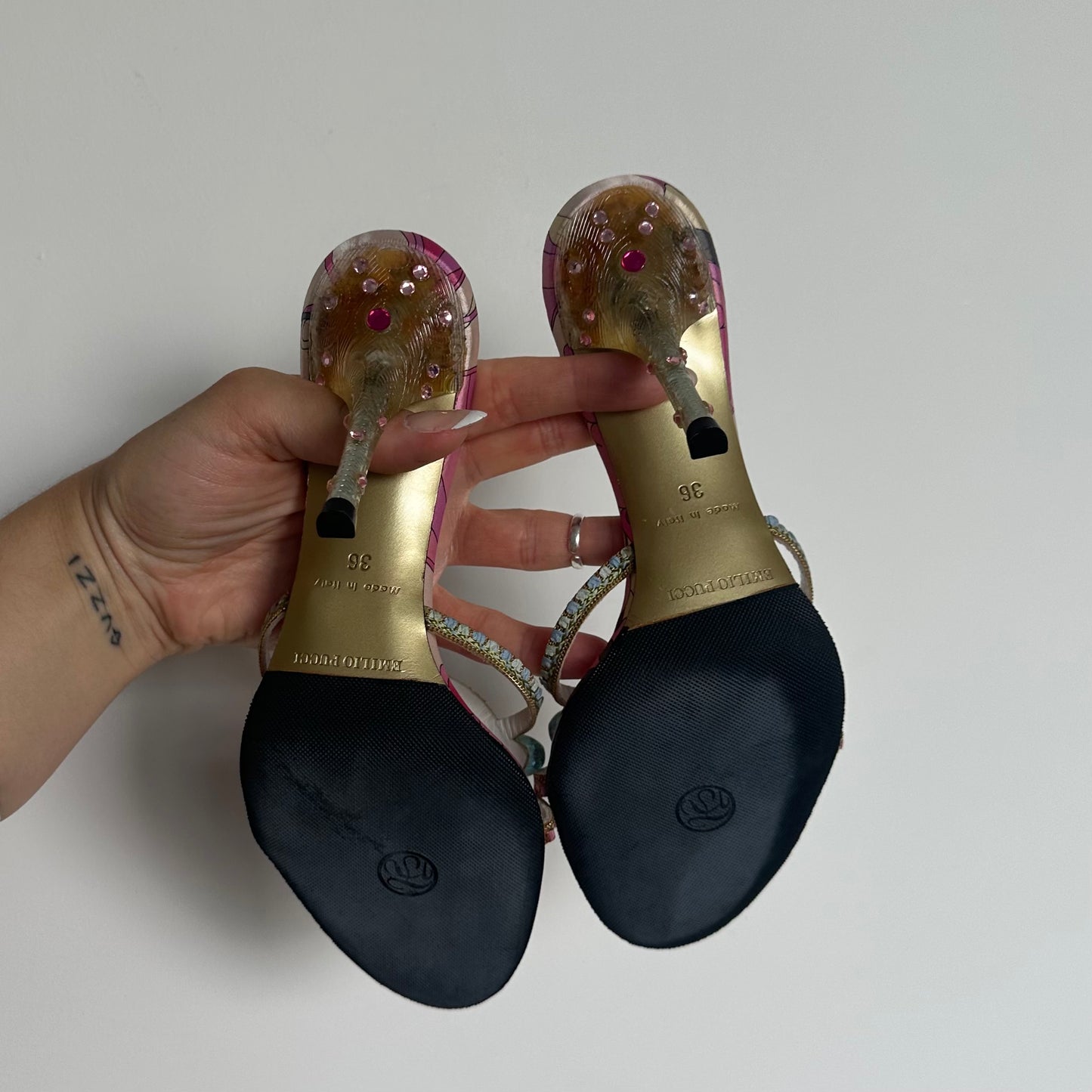 Emilio Pucci Bejewelled Heels (36)