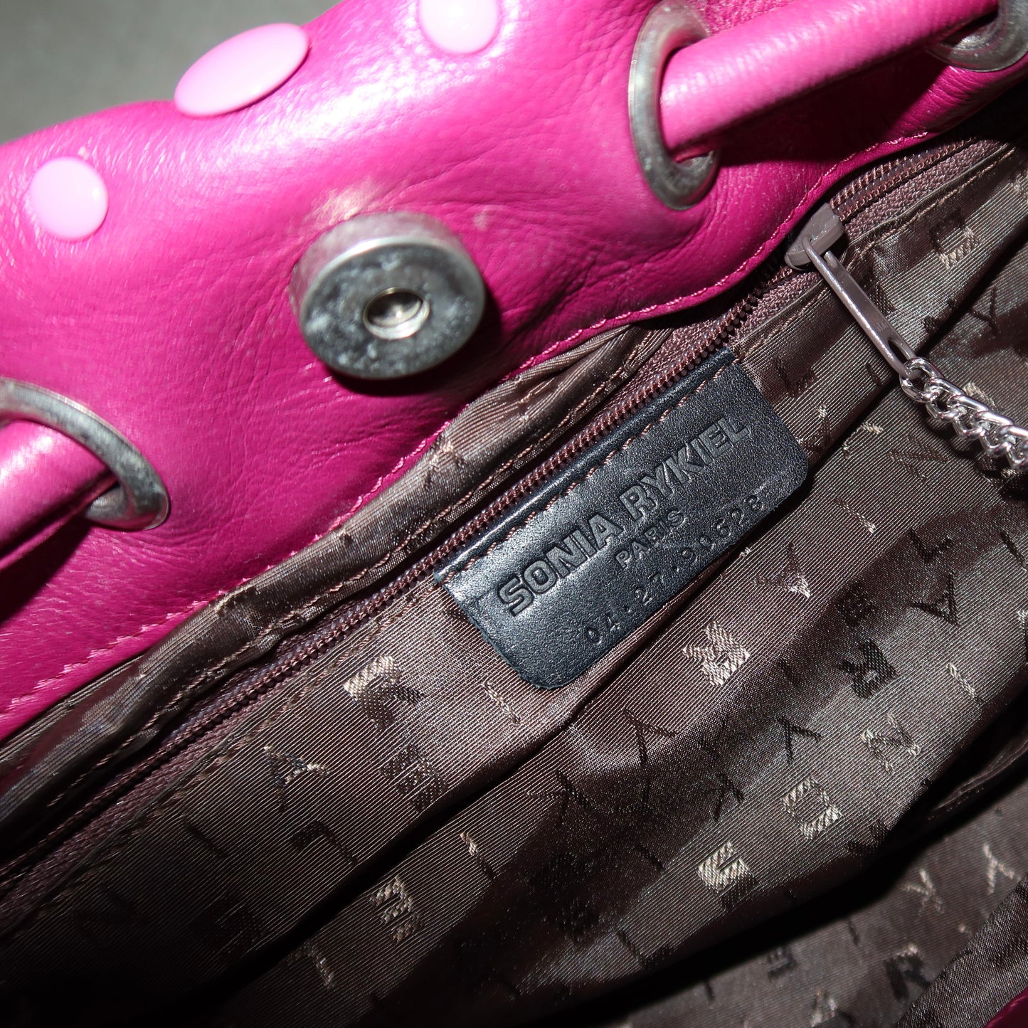 Sonia Rykiel Rare Pink and Purple Domino