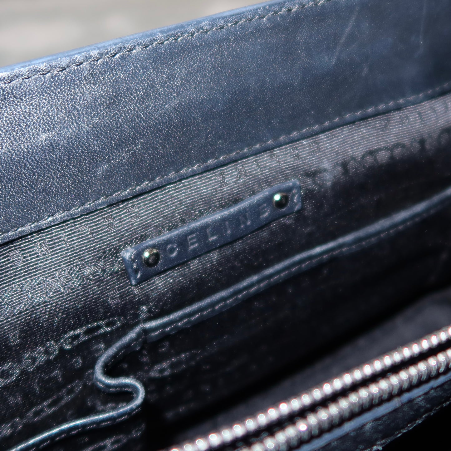 Celine Navy Boogie Bag