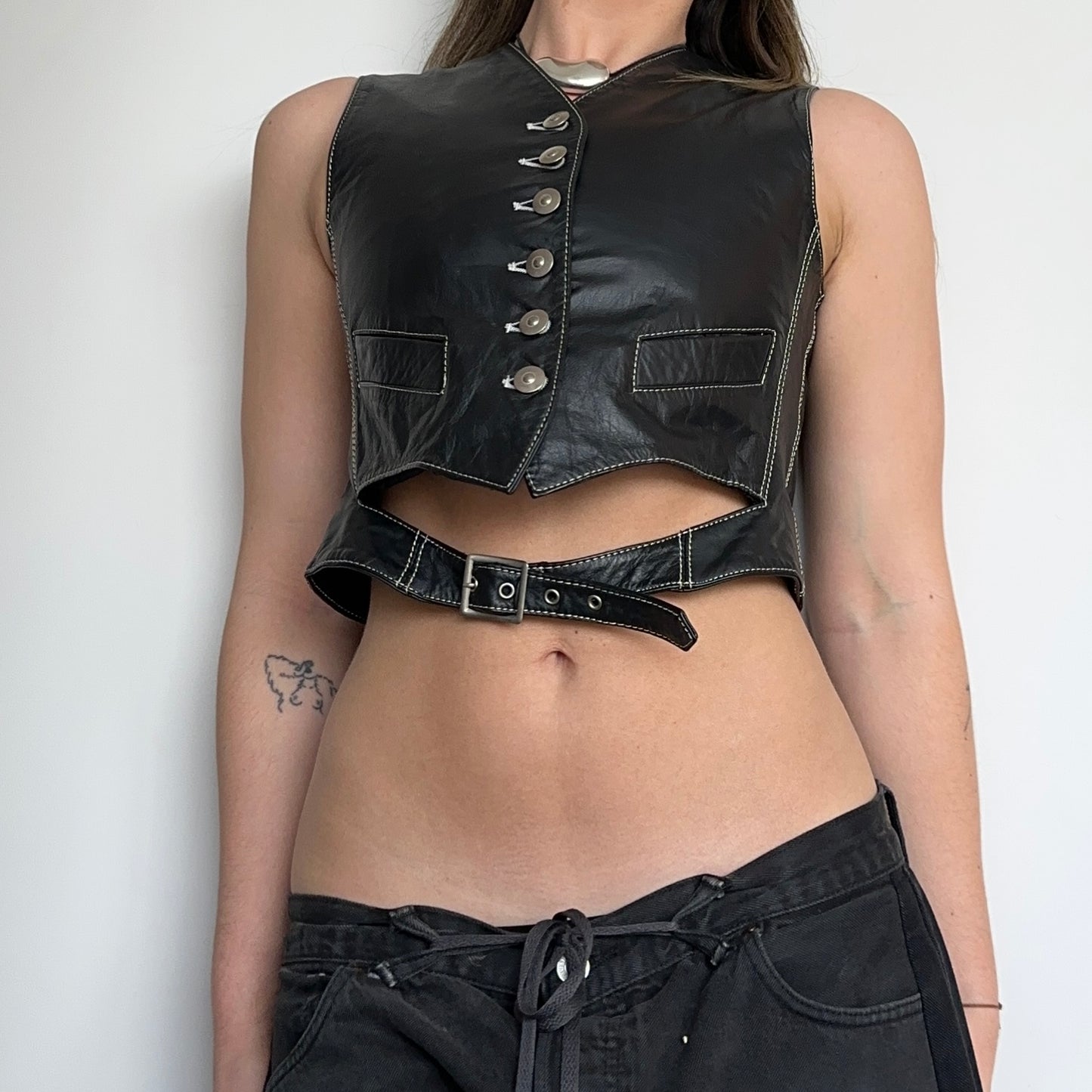 Jean Paul Gaultier Leather Waistcoat