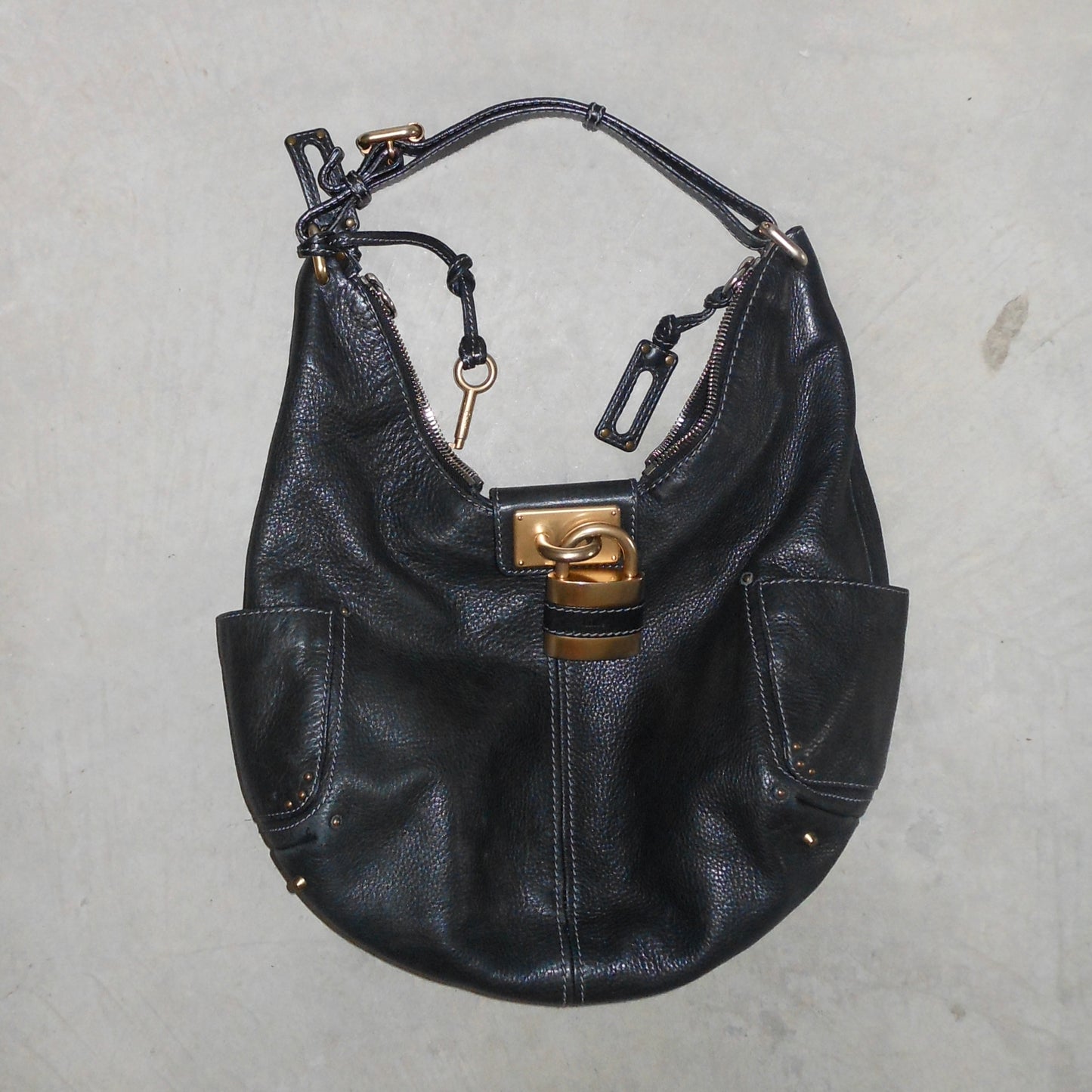 Chloé Black Crescent Paddington Bag