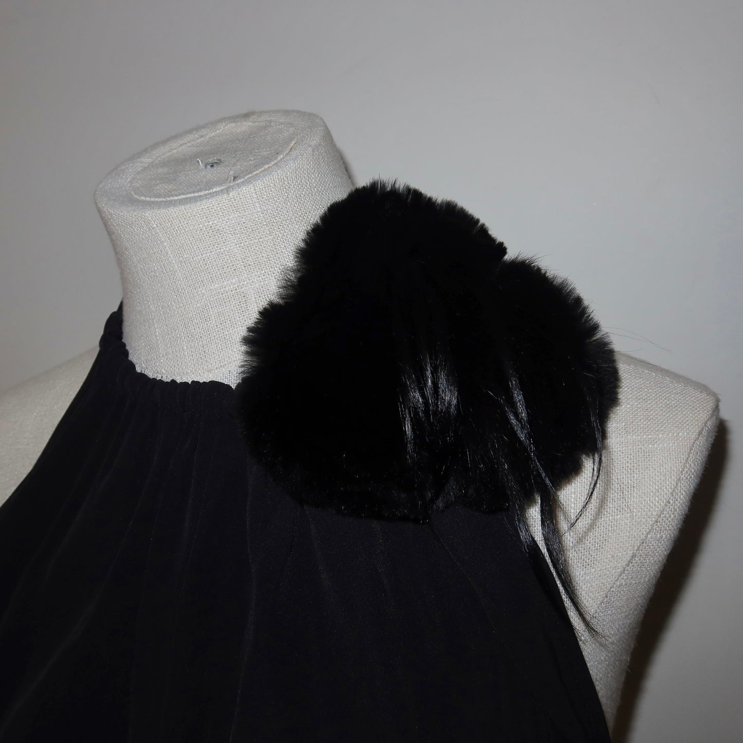 Fendi Halter with Real Fur Corsage