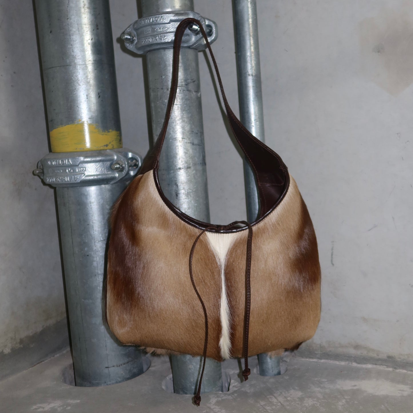 Vintage Italian Real Gazelle Fur Hobo Bag